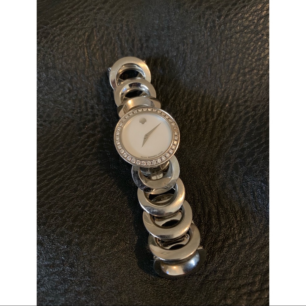 Movado Stainless Steel Circular Link Watch